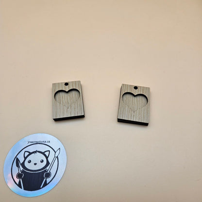 Rectangle Hearts Resin Fill and Design Blanks