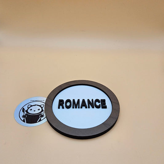 Custom Genre Bookshelf Tag - Romance