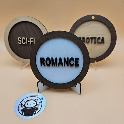 Custom Genre Bookshelf Tag - Romance