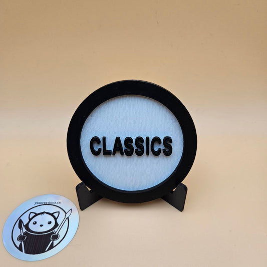 Custom Genre Bookshelf Tag - Classics