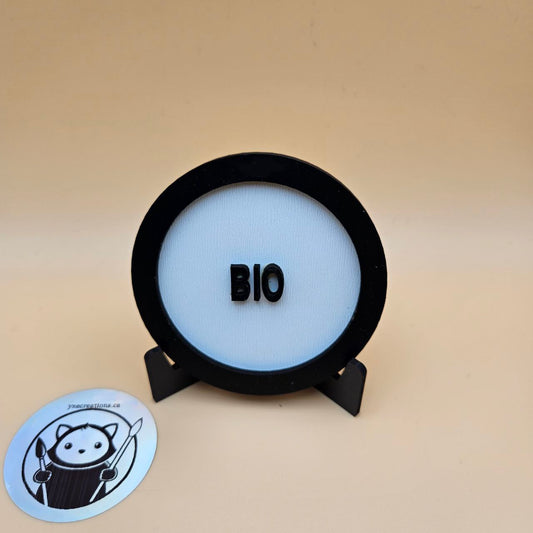 Custom Genre Bookshelf Tag - Bio