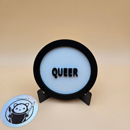 Custom Genre Bookshelf Tag - Queer