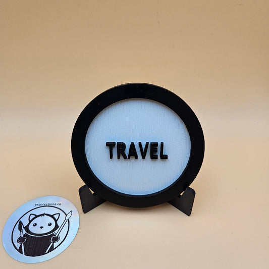 Custom Genre Bookshelf Tag - Travel