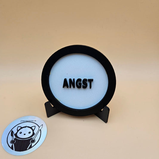 Custom Genre Bookshelf Tag - Angst