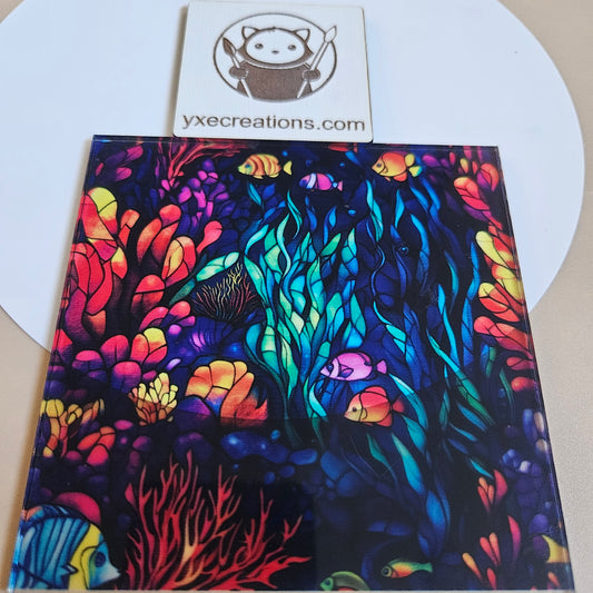 Stained Glass Imitation - Under the Sea - Next Level Sheet