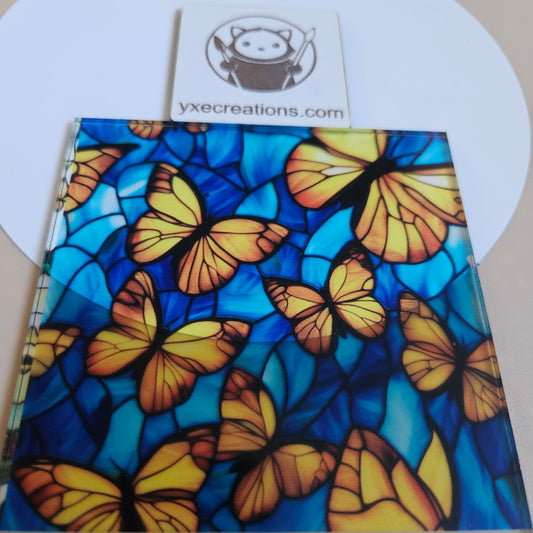 Stained Glass Imitation - Butterflies - Next Level Sheet