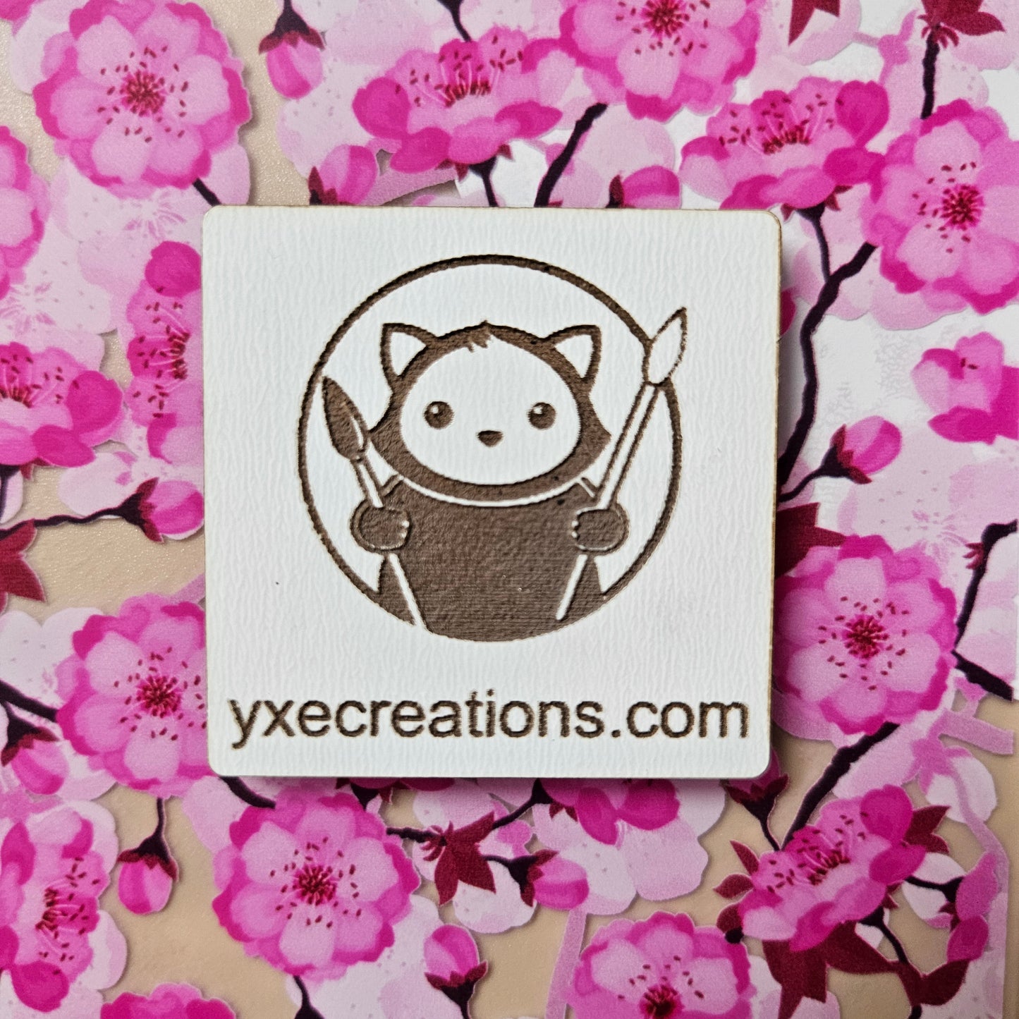 Next Level Sheet - Printed Acrylic and Plywood - Plum Bloom Close Up