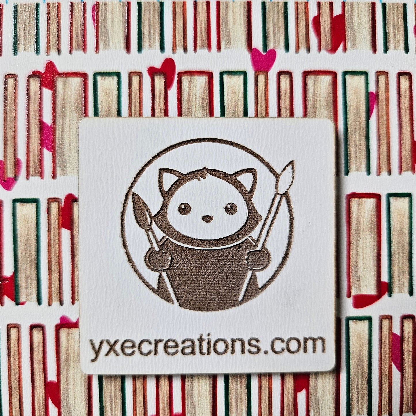 Next Level Sheets - Printed Acrylic and Plywood - Books ans Hearts Close Up