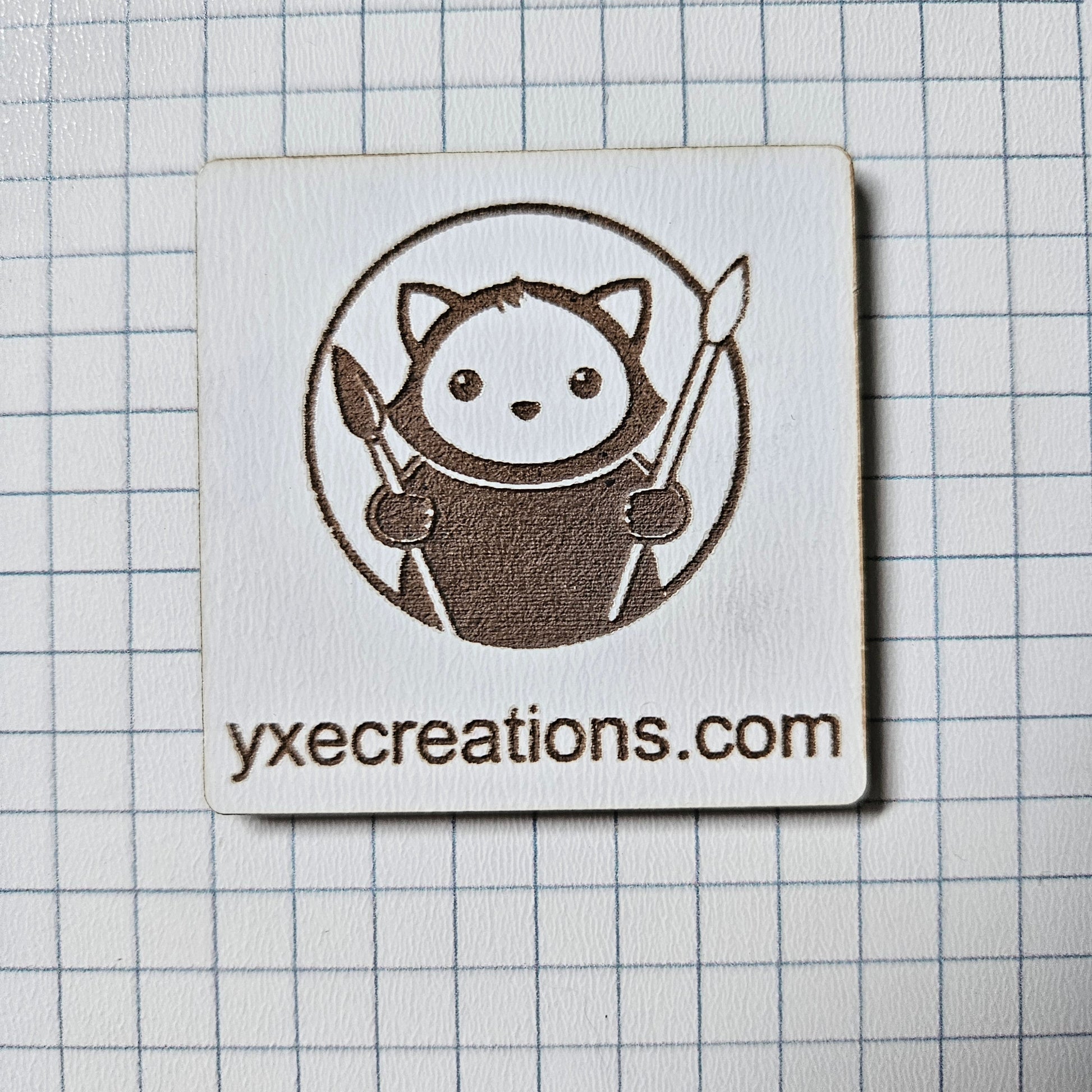 Next Level Sheets - Printed Acrylic and Plywood -  Squared Paper Close Up