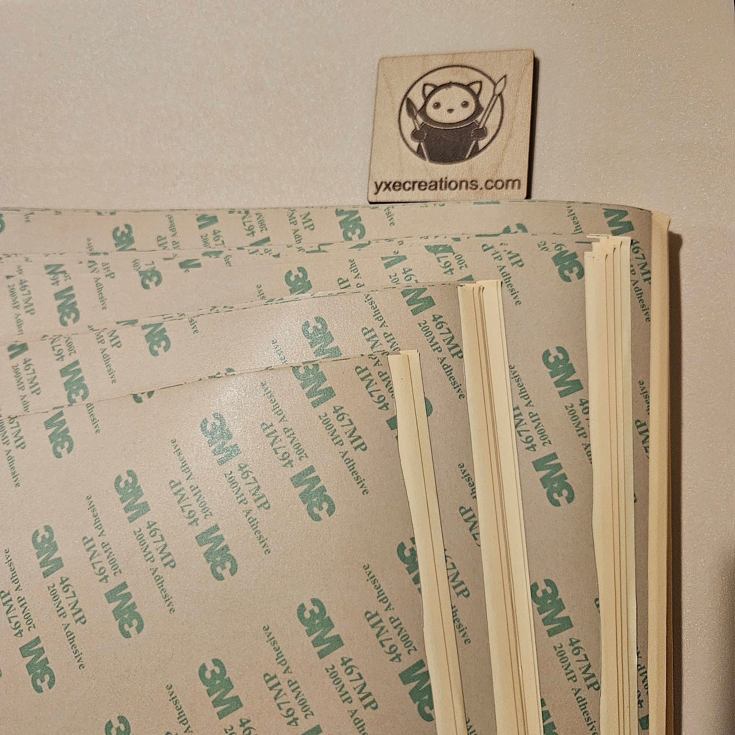 3M 467MP Adhesive Tape 12"x 20" Sheet