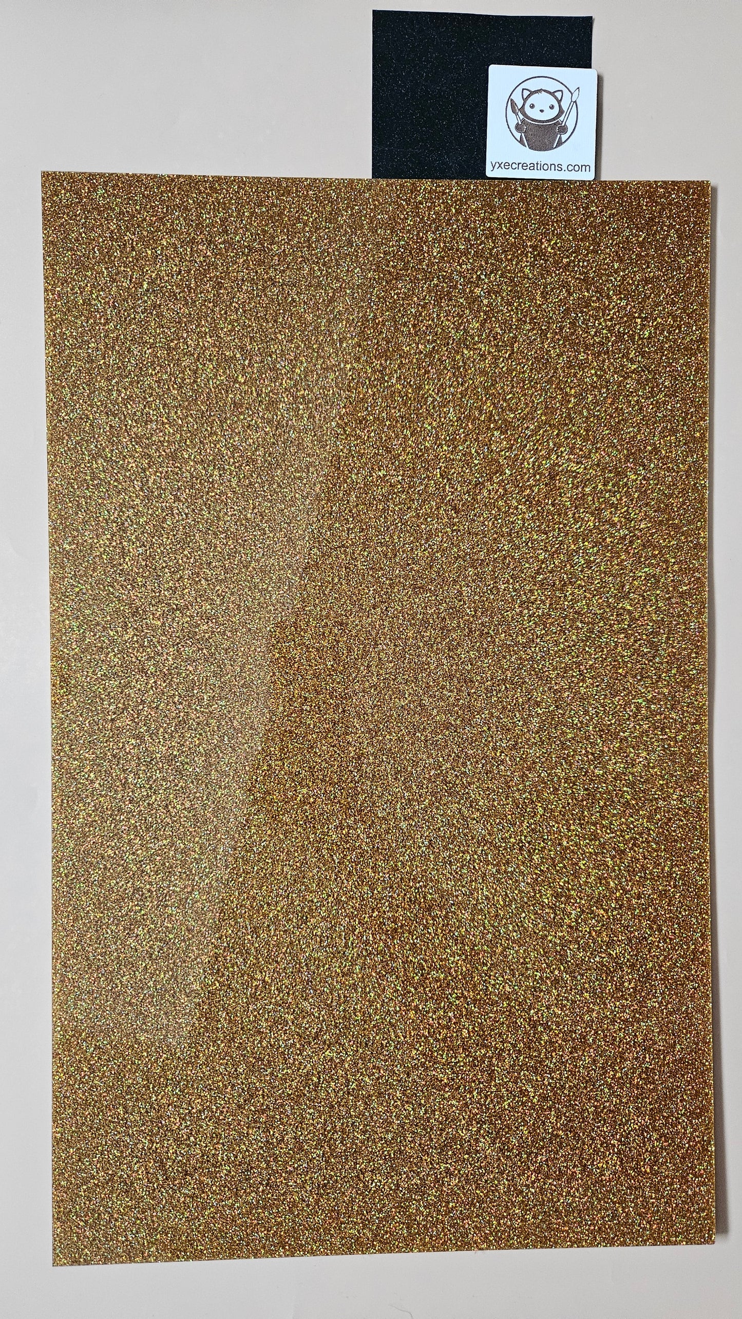 Glitter Acrylic Sheet - Iridescent Gold