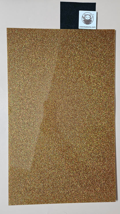 Glitter Acrylic Sheet - Iridescent Gold