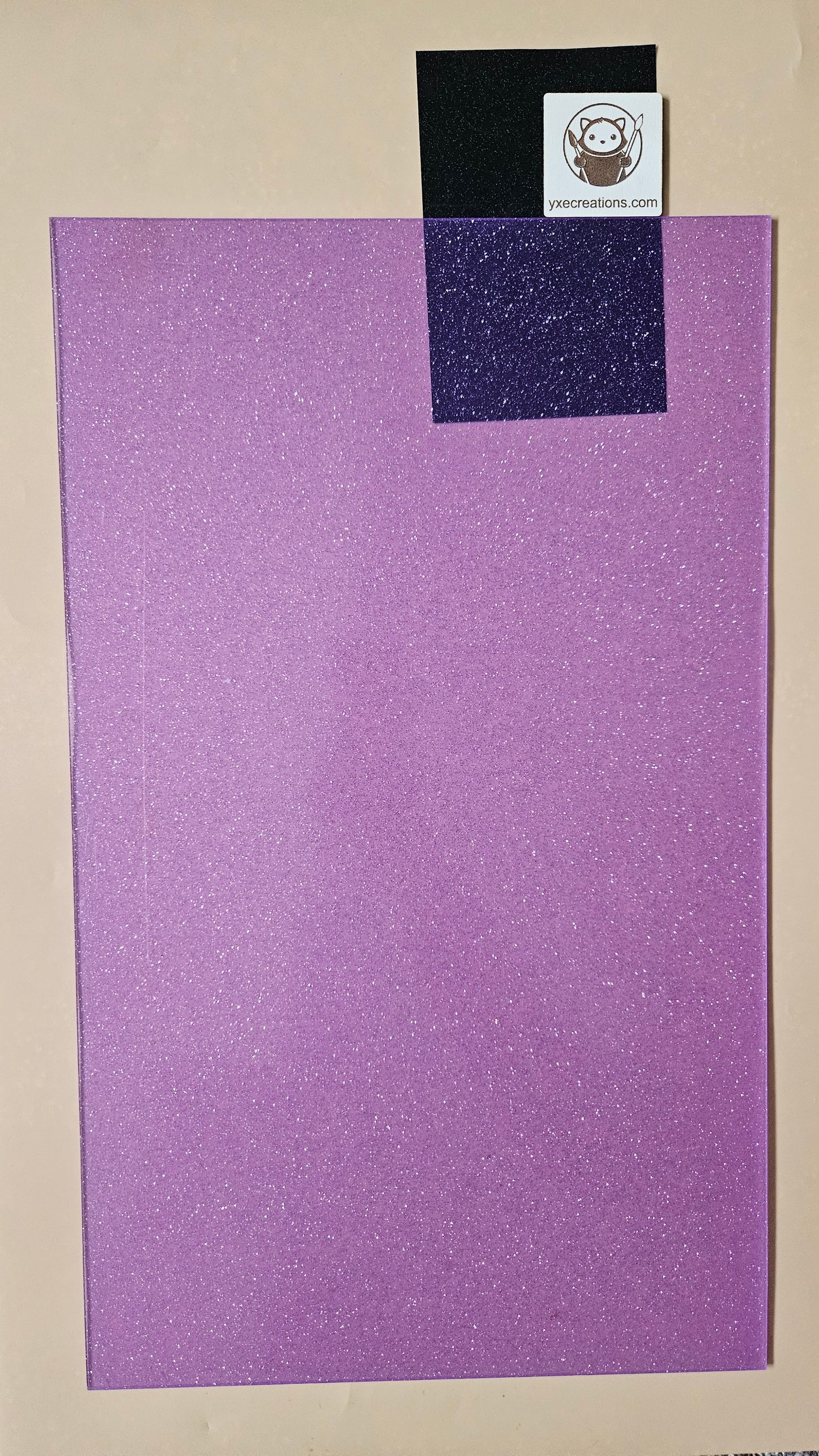 Glitter Acrylic - Purple Sparkle
