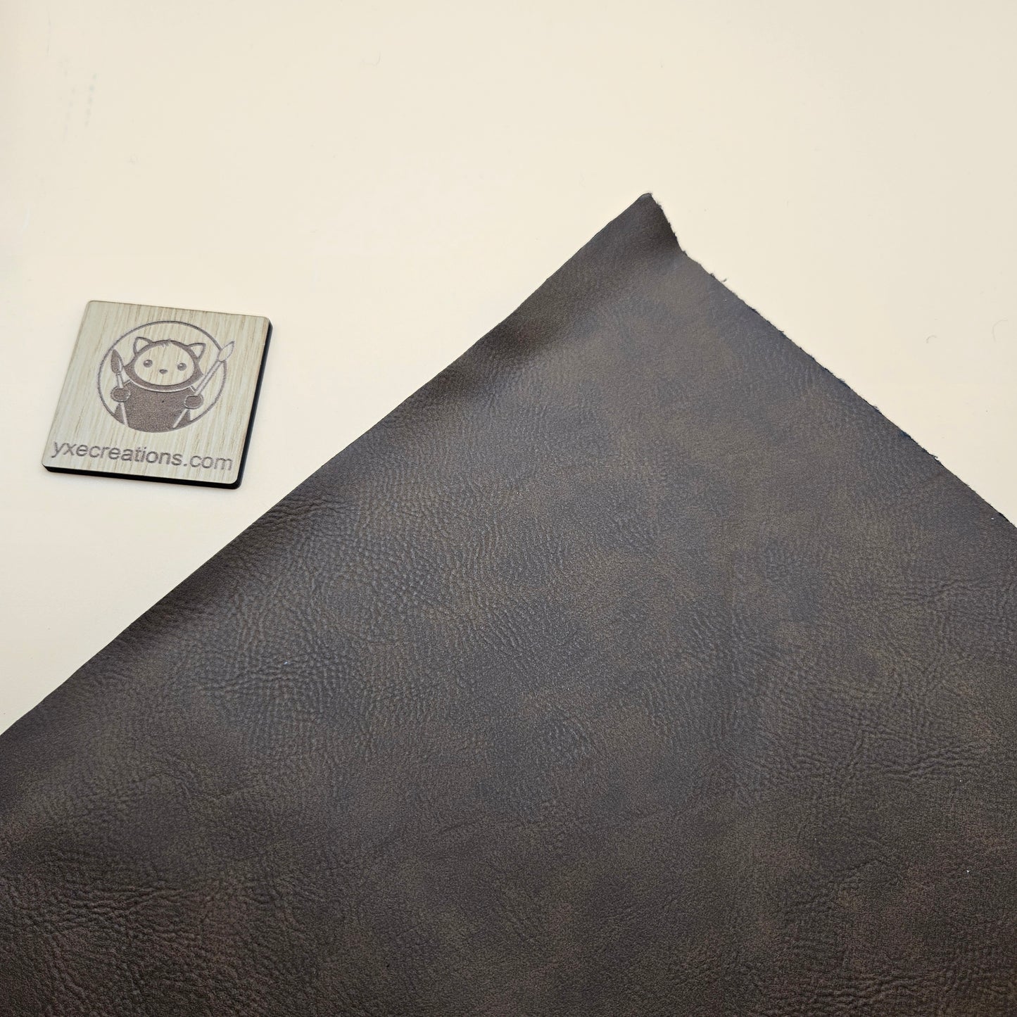 Dark Brown - Engraves Black - Leatherette Sheet – PU Material