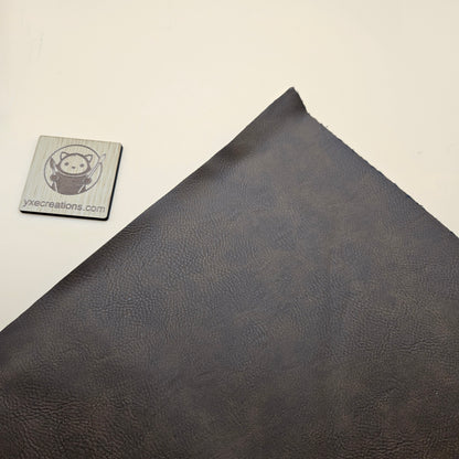 Dark Brown - Engraves Black - Leatherette Sheet – PU Material