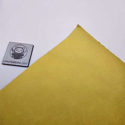 Yellow - Engraves Black - Leatherette Sheet – PU Material