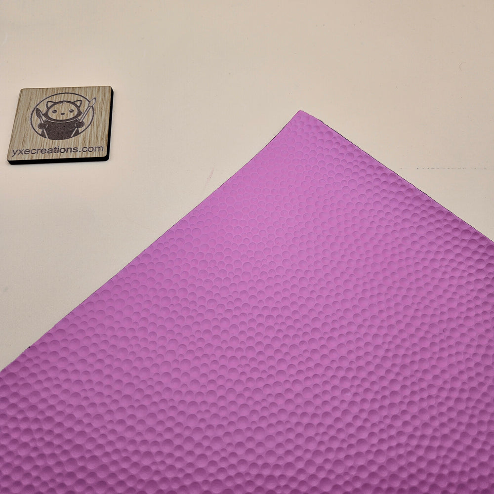 Pink / Engraves Black - Golf Texture - Leatherette Sheet - PU Material