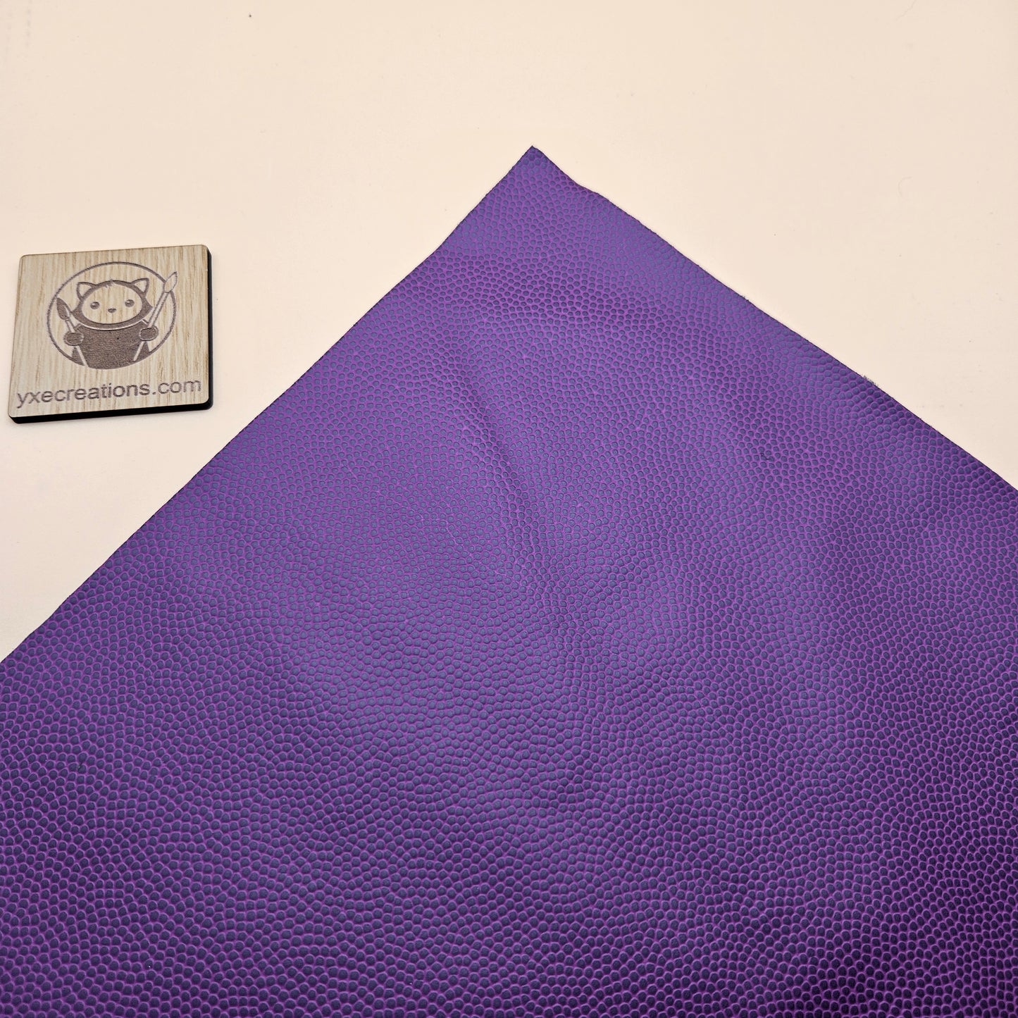 Purple / Engraves Black - Basketball Texture - Leatherette Sheet - PU Material