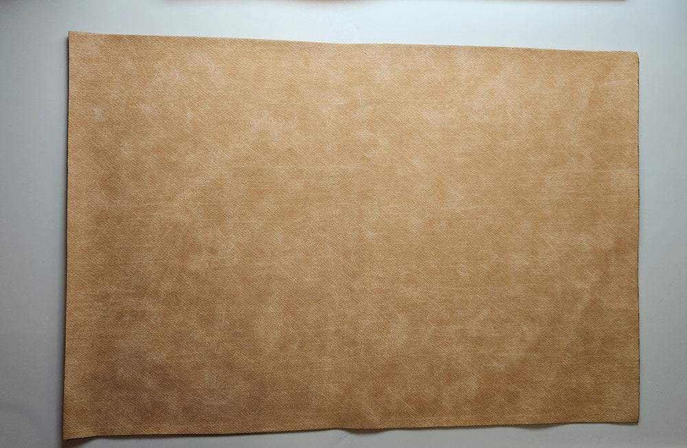 Beige / Engraves Black - Denim Texture - Leatherette Sheet - PU Material