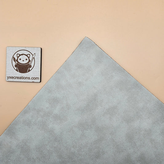 White / Engraves Black - Matte Vintage - Leatherette Sheet - PU Material