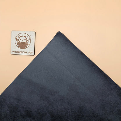 Dark Blue / Engraves Black - Matte Vintage - Leatherette Sheet - PU Material