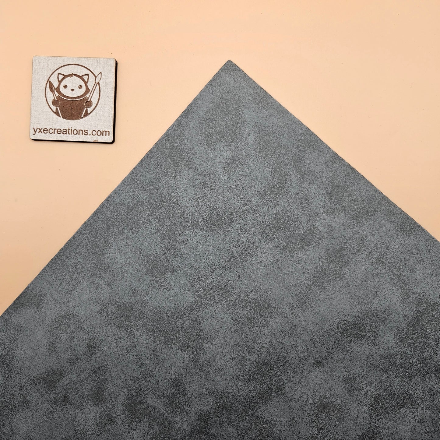 Light Gray / Engraves Black - Matte Vintage - Leatherette Sheet - PU Material