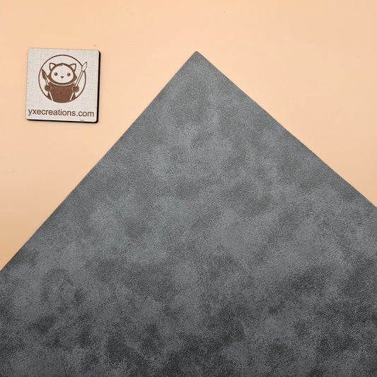 Light Gray / Engraves Black - Matte Vintage - Leatherette Sheet - PU Material