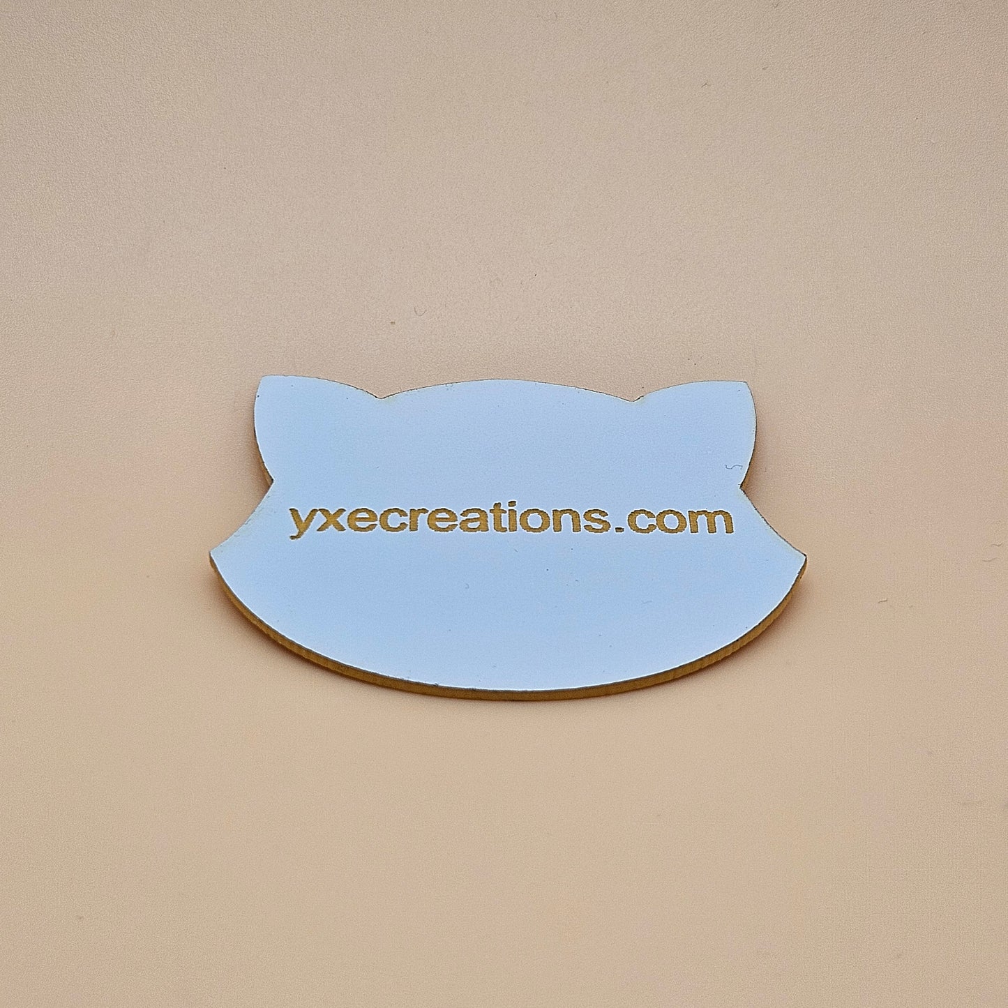Two-Tone Engravable Acrylic - White - Engraves Yellow