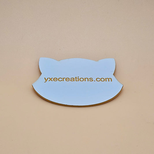 Two-Tone Engravable Acrylic - White - Engraves Yellow