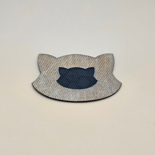 Beige / Engraves Black - Denim Texture - Leatherette Sheet - PU Material