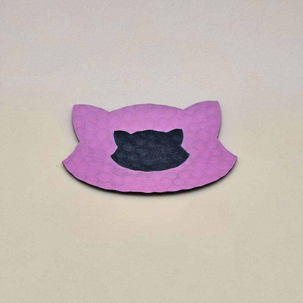 Pink / Engraves Black - Golf Texture - Leatherette Sheet - PU Material