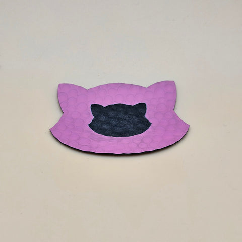 Pink / Engraves Black - Golf Texture - Leatherette Sheet - PU Material