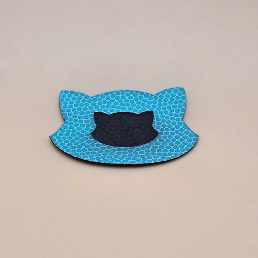 Teal / Engraves Black - Basketball Texture - Leatherette Sheet - PU Material