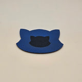 Blue / Engraves Black - Basketball Texture - Leatherette Sheet - PU Material