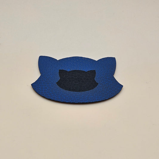 Blue / Engraves Black - Basketball Texture - Leatherette Sheet - PU Material