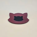 Wine Red / Engraves Black - Basketball Texture - Leatherette Sheet - PU Material