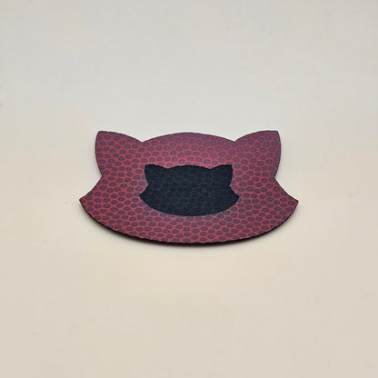 Wine Red / Engraves Black - Basketball Texture - Leatherette Sheet - PU Material