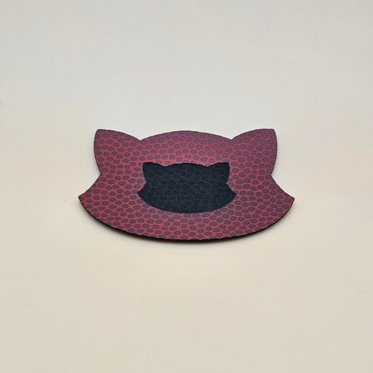 Wine Red / Engraves Black - Basketball Texture - Leatherette Sheet - PU Material