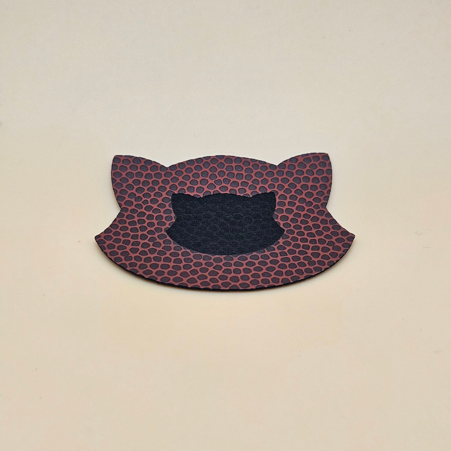 Brown / Engraves Black - Basketball Texture - Leatherette Sheet - PU Material