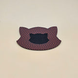 Brown / Engraves Black - Basketball Texture - Leatherette Sheet - PU Material