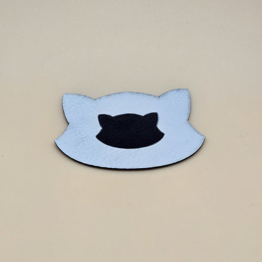 White / Engraves Black - Matte Vintage - Leatherette Sheet - PU Material