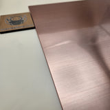Two-Tone Engravable Acrylic - Brushed Copper - Engraves Red