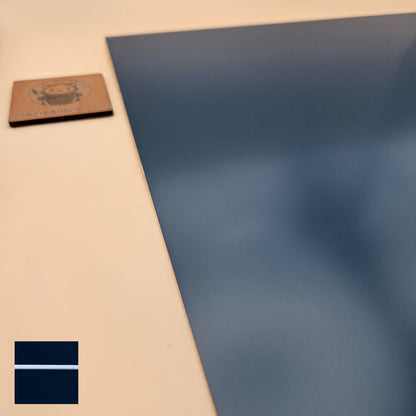 Two-Tone Engravable Acrylic - Deep Blue - Engraves White