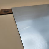 Two-Tone Engravable Acrylic - Brushed Chrome - Engraves Black