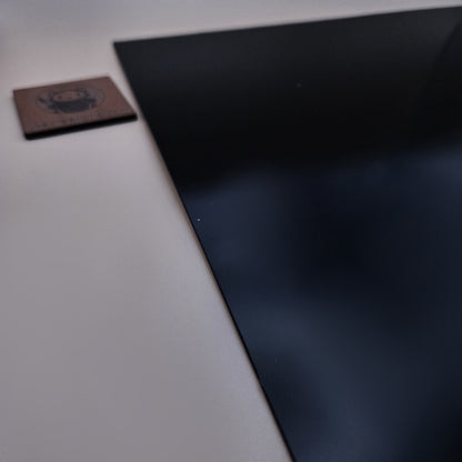 Two-Tone Engravable Acrylic - Stainless Steel - Engraves Black