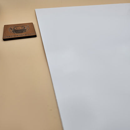 Two-Tone Engravable Acrylic - Bright Brushed Copper - Engraves White