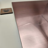 Two-Tone Engravable Acrylic - Bright Brushed Copper - Engraves White
