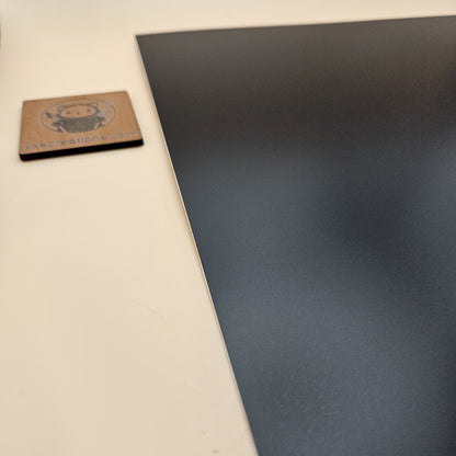 Two-Tone Engravable Acrylic - Matte Black - Engraves White