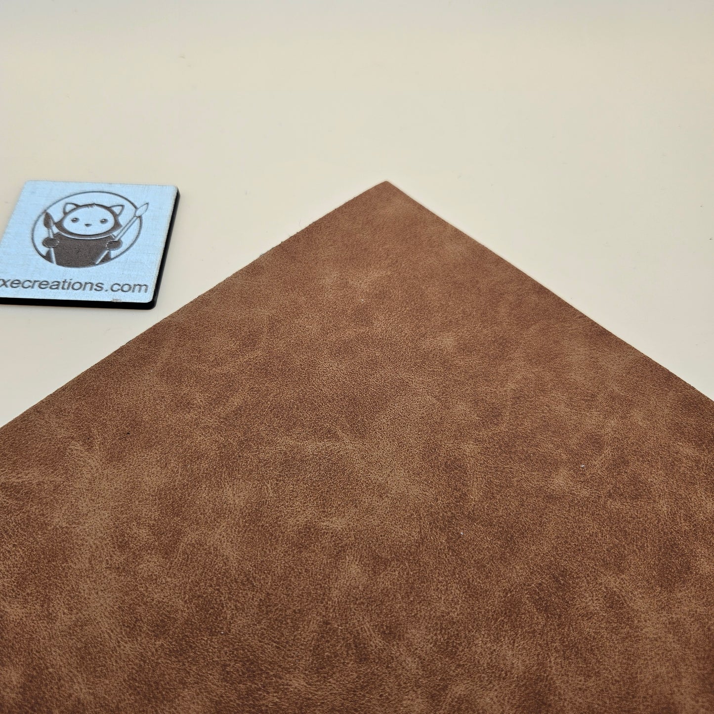 Prairie Hide - Light Brown - Engraves Black - Leatherette Sheet – PU Material