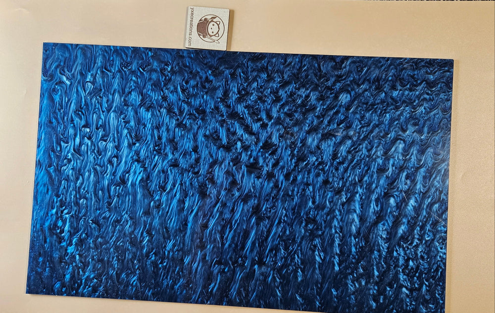 Designer Acrylic Sheet - Liquid Pearl - Deep Ocean